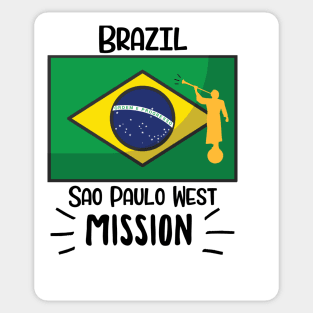 Brazil Sao Paulo West Mormon LDS Mission Missionary Gift Idea Sticker